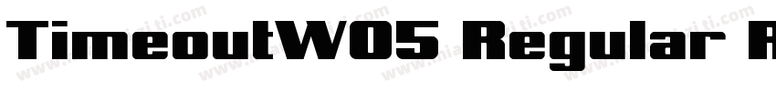 TimeoutW05 Regular Regular字体转换